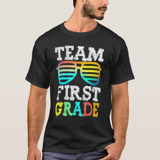 Team 1st Grade Squad First Teacher Student Back To T-shirt (Voorkant)