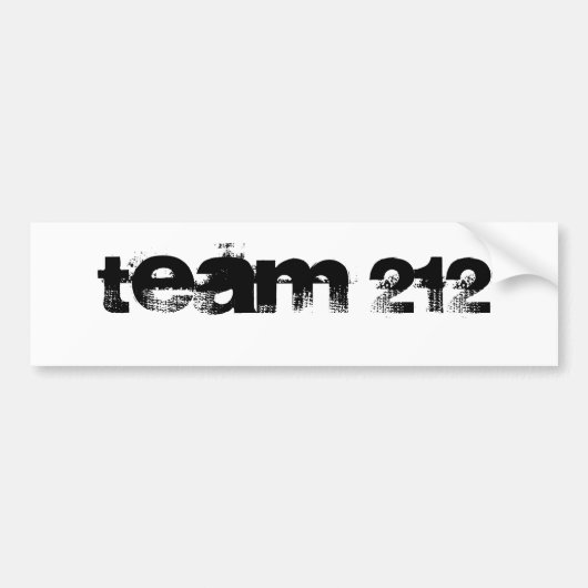 team 212 bumpersticker (Voorkant)