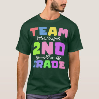 Team 2e graad terug naar school 2e graad leraar t-shirt