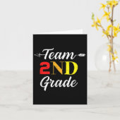 Team 2e klas Cool Teacher Student Terug naar schoo Kaart (Gele Bloem)