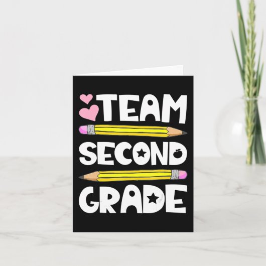 Team 2e klas Fun 2e terug naar school leraar S Kaart (Voorkant)