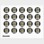 Team 2e klas Fun 2e terug naar school leraar S Ronde Sticker (Vel)