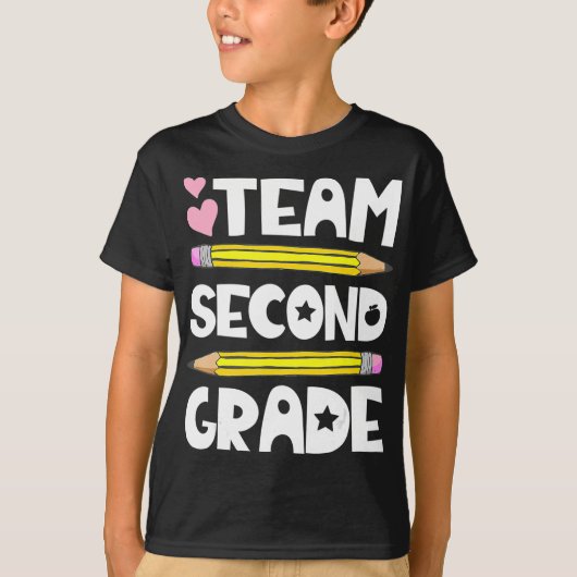 Team 2e klas Fun 2e terug naar school leraar S T-shirt (Voorkant)