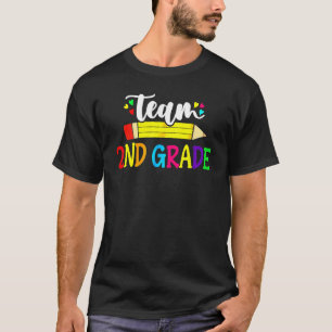 Team 2e klas Potlood Leraar Student Terug naar sch T-shirt