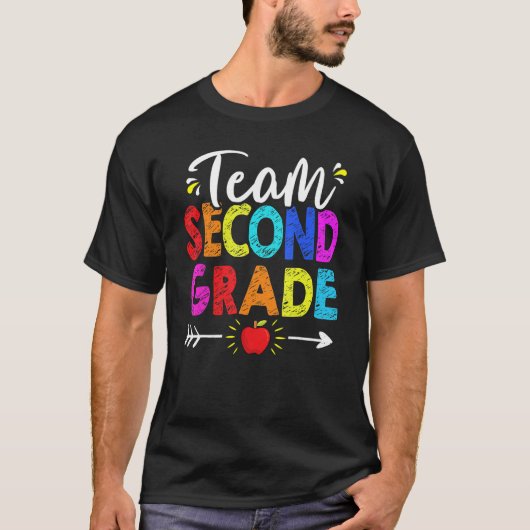Team 2e klas Shirt Leraar Student Back T (Voorkant)