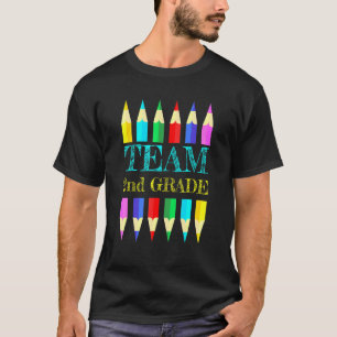 Team 2e klas team ploeg terug naar school t-shirt