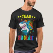Team 2nd Grade Shark  Student Teacher Back To Scho T-shirt (Voorkant)