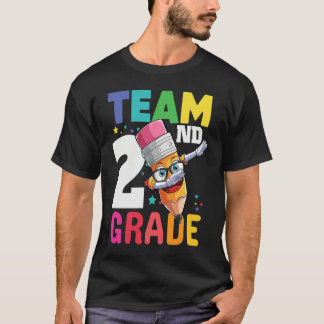 Team 2nd Grade Teacher Boys School Second Grade Sq T-shirt