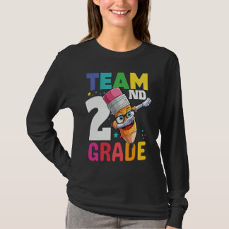 Team 2nd Grade Teacher Boys School Second Grade Sq T-shirt