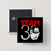 Team 30 vierkante button 5,1 cm (Voorkant /achterkant)