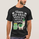 Team 3de graad Whole Llama Luck St Patrick Day Thi T-shirt (Voorkant)