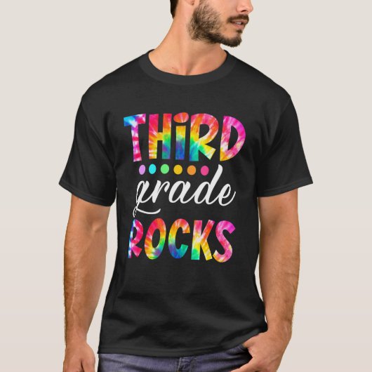 Team 3e graad Rocks terug naar school Ti T-shirt (Voorkant)