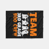 Team 3e Grade Boo Crew Halloween Ghost Fleece Deken (Voorkant (Horizontaal))