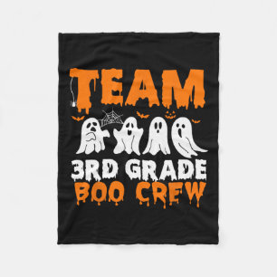 Team 3e Grade Boo Crew Halloween Ghost Fleece Deken