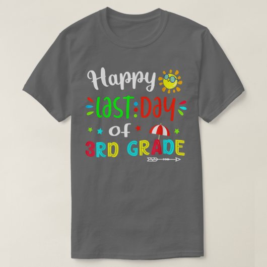 Team 3e Shirt van de derde graad Leraar Gelukkig L (Design voorkant)