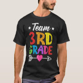 Team 3rd Grade Teacher Student Kid Back To School T-shirt (Voorkant)