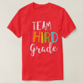 Team 3rd Third Grade Teacher Back To School Top (Design voorkant)