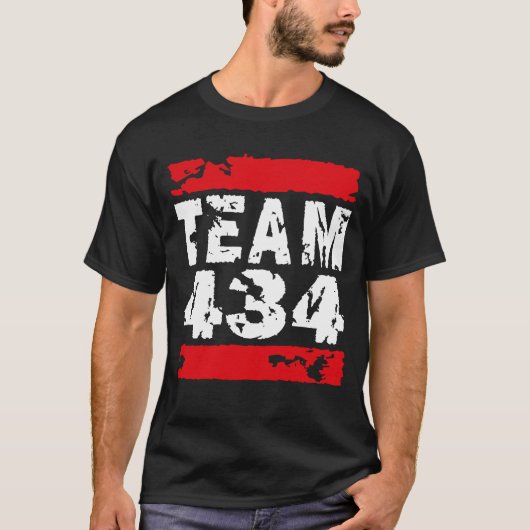 TEAM 434 - RUN DE DMV (WIT) T-SHIRT (Voorkant)