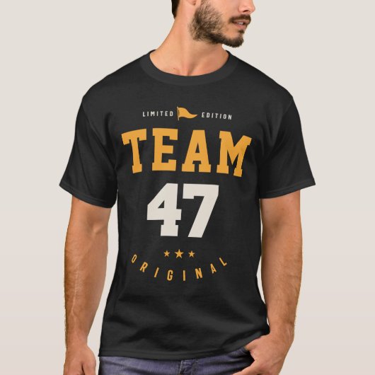 Team 47 jaar - 47ste verjaardag t-shirt (Voorkant)