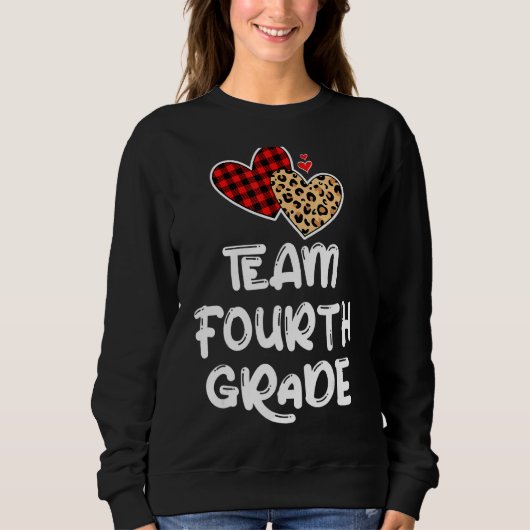 Team 4de graad 4de terug naar school lerarenstudie trui (Voorkant)