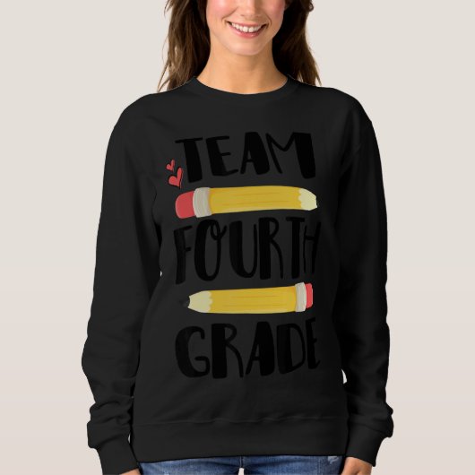 Team 4de graad 4de terug naar school lerarenstudie trui (Voorkant)