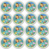 Team 4de graad! Zeemeermin en Zee schildpad Sticker (Voorkant)