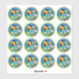 Team 4de graad! Zeemeermin en Zee schildpad Sticker