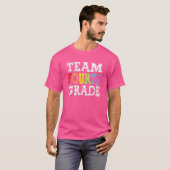 Team 4e Grade Squad 4e Leerleraar Student terug T T-shirt (Voorkant volledig)