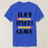 Team 4e klas grappigheids 4e terug naar leraar aan t-shirt (Design voorkant)