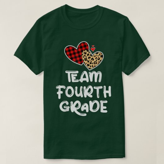Team 4e klas grappigheids 4e terug naar leraar aan t-shirt (Design voorkant)