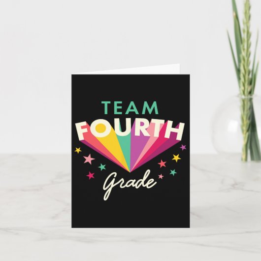 Team 4e klas leraar Byck naar school top Kaart (Voorkant)