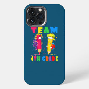 Team 4e klas leraar student grappig terug naar iPhone 13 pro max hoesje