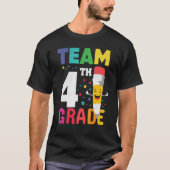 Team 4e klas terug naar school t-shirt (Voorkant)