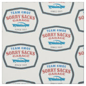 Team 4Moe Sorry Sacks Garage Fabric Stof (Swatch)