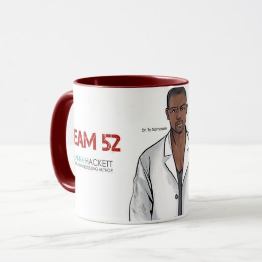 Team 52 Mok — Ty en River (Voorkant links)