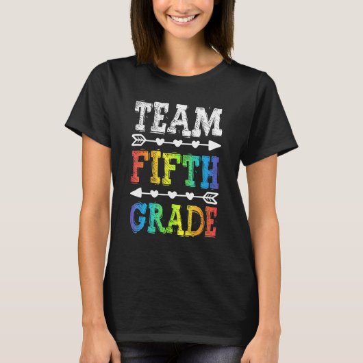 Team 5e graad leraar terug naar school 1 t-shirt (Voorkant)