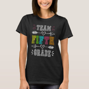 Team 5e graad terug naar school 5e graad leraar t-shirt