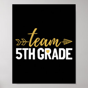 Team 5e klas Hallo vijfde klas bemanning squad lee Poster