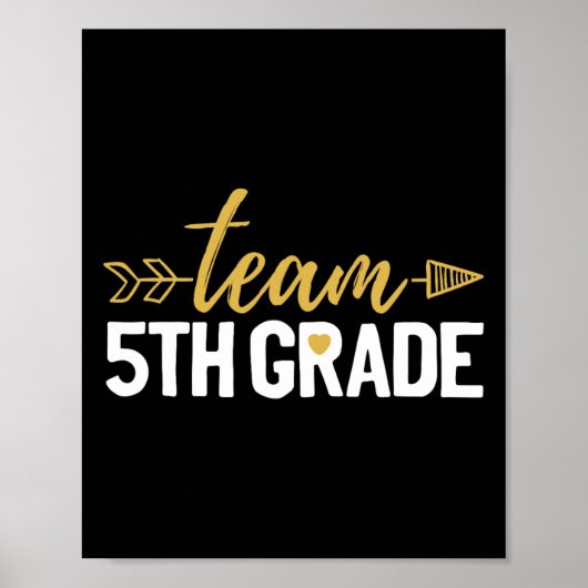 Team 5e klas Hallo vijfde klas bemanning squad lee Poster (Voorkant)