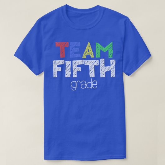 Team 5e klas T-Shirt 5e klas terug naar school (Design voorkant)