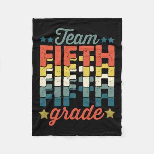 Team 5e klas terug naar school leraar Kinder Fleece Deken (Voorkant)