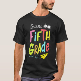 Team 5e klas zonnebril leraar Kinder terug T-shirt