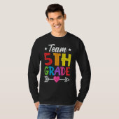 Team 5th Grade Teacher Student Kid Back To School T-shirt (Voorkant volledig)