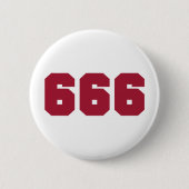 Team 666 ronde button 5,7 cm (Voorkant)