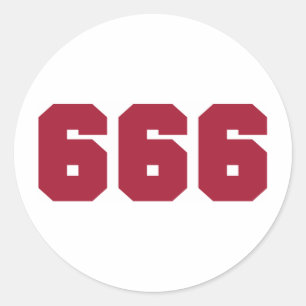 Team 666 ronde sticker