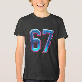 Team 67 Sportief Jersey Stijl Baseball Voetbal Tri-Blend Shirt