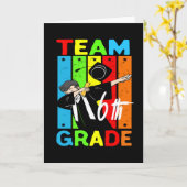 Team 6de graad|Terug naar schoolteam 6de Grade Squ Kaart (Gele Bloem)