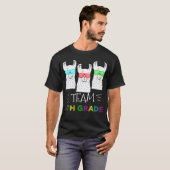Team 6e klas Lama Terug naar school T-shirt (Voorkant volledig)