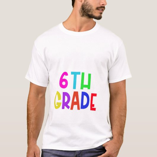 Team 6e zesde klas 1e dag van Back to School Tea T-shirt (Voorkant)