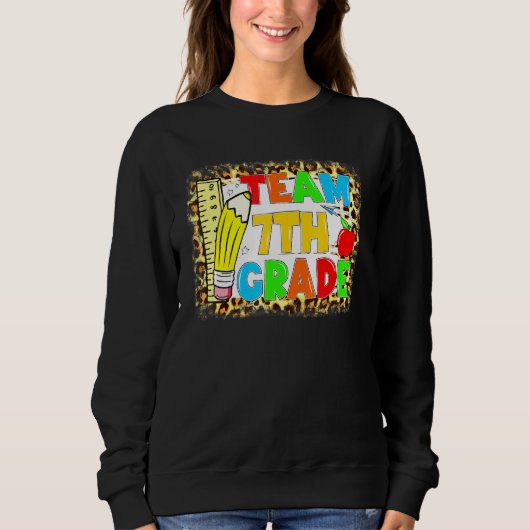 Team 7e graad leraar student Tweede rang Rug T Trui (Voorkant)